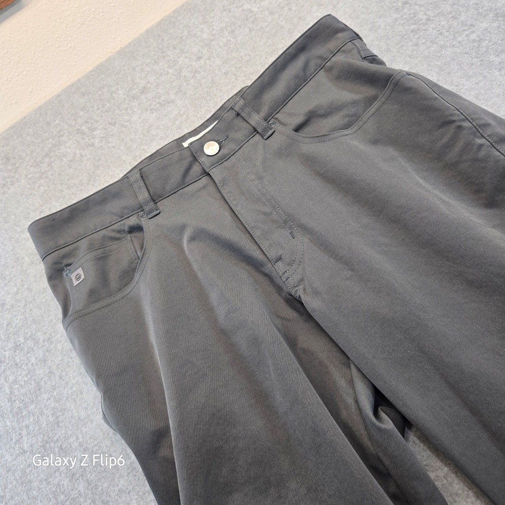 Peter Millar EB66 Performance Pants Mens 32x30 Gray Five Pocket Golf Trousers
